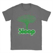 Men Women Sleep Band Rock Trio Art T Shirts  100% Cotton Clothing Funny Short Sleeve Crewneck Tees Graphic T-Shirt S tamsiai pilka spalva