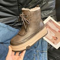 Plokščiapadžiai Aulinukai Moterims Platforminiai Batai Mada Sniegui Šilti Pliušiniai Batai Žieminiai Kasdieniai Patogūs Batai Tendencija Varstomi Sportiniai Ėjimui Botas Mujer 35
