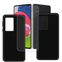 Case - FZ - Samsung Galaxy A52S - Black - Tempered glass included - Flexible in TPU and Silicone juoda