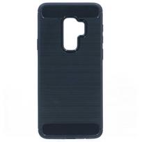 Case - Samsung - Galaxy S9 Plus - Flexible - Black - Brushed Carbon Fiber Effect juoda