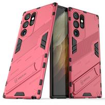 For Samsung Galaxy S22 Ultra Case Protector For Samsung S22 Ultra S21 S23 Plus Ultra Cover Armor Silicone Invisible Phone Holder S22 Ultra rožinė