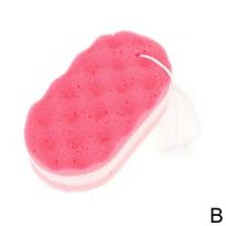 Three-layer Wave Bath Sponge Body Brush Shower Skin Massage Skin Adults Clean Remover Brush Cle J8N7 MIT raudona