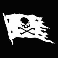 G137 20X12CM Jolly Roger Piratų Vėliava Mada Vinilo Automobilio Lango Lipdukas Dekalas Juodas/BALTAS/LAZERINIS 20CMX12CM