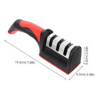 1Pcs Manual Kitchen Knife Accessory Sharpening Tool Ceramic 3 Stage Professional Kitchen Knife Sharpener M