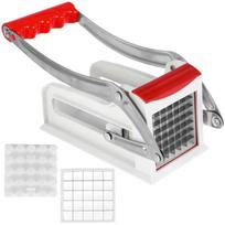 Potato Slicer Smallscale Portable Kitchen Tool Household Press Type Slitter Hand Movement Carrot Slicing Gadget Kitchen Supplies raudona