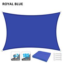 Waterproof Sun Shade Sail 98%UV Block Canopy Awning Square Rectangle 3m*3m/3.6m*3.6m/5m*3m/4m*3m FOR Garden Lawn Patio 40%OFF 200x200CM karališkos mėlynos spalvos