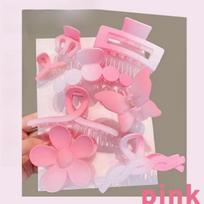 8PCS/SET Large Grabber Shark Clip Square Clip Female Color High Ponytail Grapple Gripper Strongly Fixes Hair Accessories