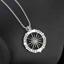 Titanium Steel Chain Hip-Hop Necklace Men'S Tide Hexagram Sweater Chain Long Accessories Butterfly Buckle Item