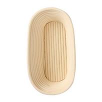 Rotango fermentacijos krepšelis raugo duonos kepimui Rankų darbo Apvalus Ovalus Rinkinys Namams 25cm beige