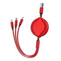 Co2 Phone Cable, 3In1 Retractable Micro Usb/ To Iphone/ Usb-C 0062