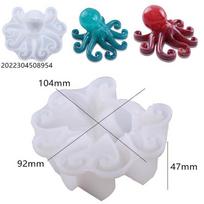 Pasidaryk pats kristalinio lašintuvo formelė, epoksidinė derva, vandenynas, 3D aštuonkojis, kalmaras, aštuonkojis, veidrodis, silikoninė formelė Pack of 1