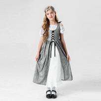 Vaikų Cosplay Retro Tale kostiumas Helovino kostiumas vakarėliui 120 balta