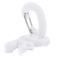 Scuba Diving Double BCD Hose Holder Clip Regulator Retainer Buckle Hook for Snorkeling (White)