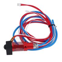 3D Printer Extruder Hot End Kit Aluminium Alloy Round Heat Sink Extruder Hotend Replacement for red