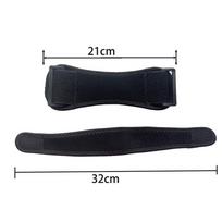 Reguliuojami kompresiniai kelių įtvarai lauko sportui - smūgius sugeriantis girnelės palaikymas dviračių sportui, alpinizmui ir bėgimui One Patellar Strap juoda