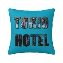 Square Pillow Cases German Rock Music Cushion Covers Funny Zippered Decorative Pillowcase for Home x 30x30cm smėlis