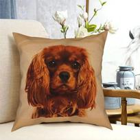 Cavalier King Charles Spaniel Square Pillow Case Throw Pillow Cute Dog Funny Cushion Covers 30x30cm juoda