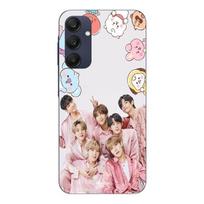 Case For Samsung galaxy A25 Kpop BTS Pink Maniacase rožinė