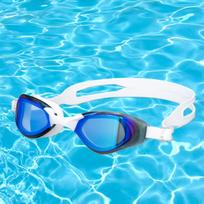 Adjustable Swim Goggles for Snorkeling And Diving with Anti Fog Feature White