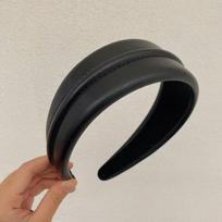 PROLY New Fashion Headband For Women Wide Side PU Leather Hairband Casual Top Quality Headwear Autumn Hair Accessories