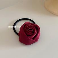 Rose Hair Ties for Girls Pony Hair Women  Long Hair Headwear Elastic Bands Hair Accessories