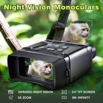 196*130*75mm 1080P Binocular Digital Night Vision Device 10 Megapixel Infrared Optical Powerful Binocular Telescope 5X Digital Zoom for Hunt