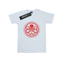 Marvel Mens Hydra Logo Cotton T-Shirt S balta