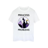 Disney Womens/Ladies Villains Princess Headaches Cotton Boyfriend T-Shirt S balta