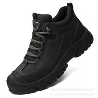 Outdoor sports casual shoes waterproof and non-slip hiking shoes piled and thickened all-round warm cotton shoes 38