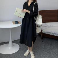 Korean Style Long Over-the-Knee Turn-Down Collar Cardigan Shirt for Women's Spring/Summer Sun Protection 2XL juoda