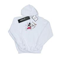 Disney Mens Mickey Mouse Love Cherub Hoodie M balta