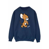 Tom and Jerry Womens/Ladies Angry Mouse Cotton Sweatshirt S tamsiai mėlyna spalva