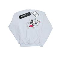 Disney Womens/Ladies Mickey Mouse Love Cherub Sweatshirt XXL balta