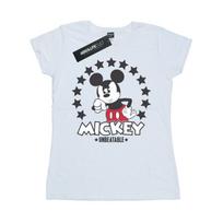 Disney Womens/Ladies Mickey Mouse Unbeatable Cotton T-Shirt L balta