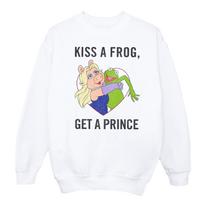 Disney Mens The Muppets Kiss A Frog Sweatshirt XXL balta