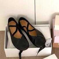 Niche round head cross elastic band flat ballet shoes Mary Jane shoes women's summer and autumn single shoes 35