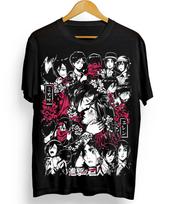 Eren Yeager Mikasa Attack on Titan Marškinėliai Shingeki No Kyojin Anime Vasariniai Medvilniniai Vyriški Moteriški Poros T-shirt Streetwear Unisex Laisvalaikio S black