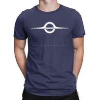 Vyriški T-shirt 'Žvaigždžių kirmgrauža Kosmosas Mokslo fantastika' Grynos medvilnės drabužiai Vintažiniai trumpomis rankovėmis apvaliu kaklu T-shirt'ai S tamsiai mėlyna spalva