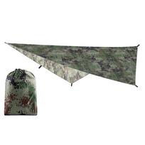 Portable Camouflage Camping Tarp 210T Polyester Yarn Awning Canopy Waterproof Foldable Ultra-light Picnic Backpacking Equipment