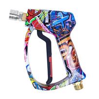 High Pressure Car Wash Guns Adjustable Nozzle Stainless Steel And Copper Construction For Vehicle Outdoor Cleaning