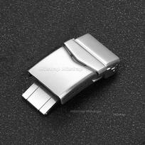 316L Stainless Steel Watch Buckles for Seiko 18mm 20mm 22mm Silver Black Folding Safety Clasp Replacement Deployant Watch Clasp gray