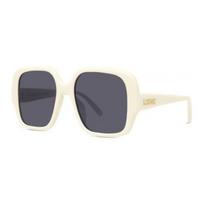 Loewe Logo Detail Acetate Irregular Shape Sunglasses Women sunglasses Beige 192337181221 54,Beige