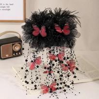 Fairy Butterfly Hair Clip Tassel Shark Clip New Claw Clip  for Girls