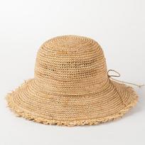USPOP Extra Fine  Raffia Straw Hat Summer Sun Hat for Women with Large Brim Handmade Rollable Straw Hat 56-58cm
