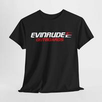 Evinrude Outboards Logo T-Shirt Vintage Boating Marine Fishing Tee S-5XL L