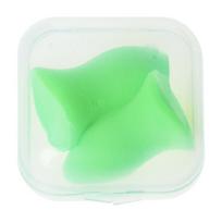 1 pora minkštų putplasčio ausų kištukų, kūginių kelionių miego triukšmo prevencijos ausų kištukų 1 green