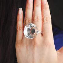 Blakstienų priauginimo Crystal Glass Adhesive Glue Ring puodelis brown