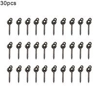 New 12mm Oval Loop Bait Metal Screws for Carp Fishing Tackle Up Rigs Tools Sales Promotion 30pcs juoda