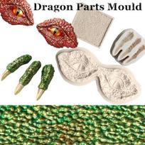 Dragon Parts Formuoti Vaikų gimtadienio tortų dekoravimo įrankiai cukraus pastos gėlėms claw gray