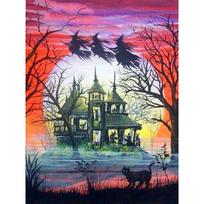 DIY Diamond Painting Witch Cartoon Mosaic Diamond Embroidery 20X30CM